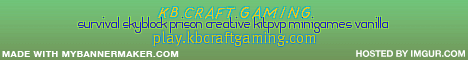 KB Craft Gaming banner KB Craft Gaming Minecraft server banner
