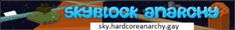 Skyblock Anarchy banner Skyblock Anarchy Minecraft server banner