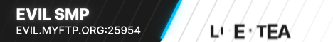 EVIL SMP banner EVIL SMP Minecraft server banner