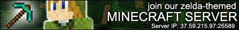 ZeldaCraft banner ZeldaCraft Minecraft server banner
