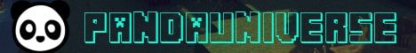 PandaUniverse banner PandaUniverse Minecraft server banner