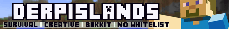 Derp Islands banner Derp Islands Minecraft server banner