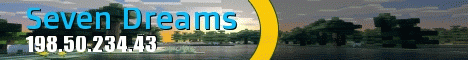 Seven Dreams banner Seven Dreams Minecraft server banner