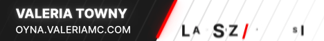 Valeria Towny banner Valeria Towny Minecraft server banner