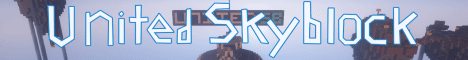 United Skyblock banner United Skyblock Minecraft server banner