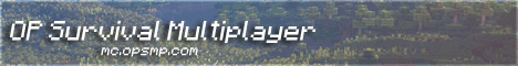 OP SMP banner OP SMP Minecraft server banner