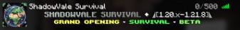 ShadowVale Survival banner ShadowVale Survival Minecraft server banner