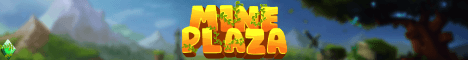 MinePlaza banner MinePlaza Minecraft server banner