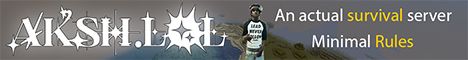 Aksh.lol banner Aksh.lol Minecraft server banner