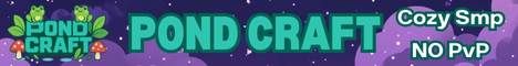 Pond Craft banner Pond Craft Minecraft server banner