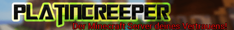 Platincreeper banner Platincreeper Minecraft server banner