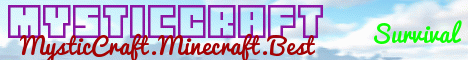 MysticCraft banner MysticCraft Minecraft server banner