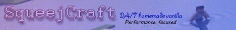 SqueejCraft banner SqueejCraft Minecraft server banner