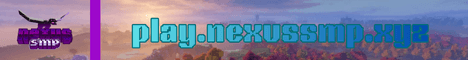 NexusSMP banner NexusSMP Minecraft server banner