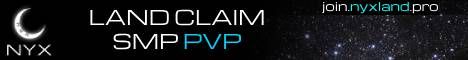 NYX LAND banner NYX LAND Minecraft server banner