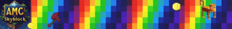 AMC Skyblock banner AMC Skyblock Minecraft server banner