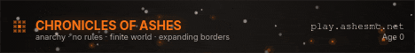 Chronicles of Ashes banner Chronicles of Ashes Minecraft server banner