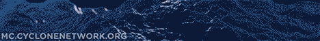 Cyclone Network banner Cyclone Network Minecraft server banner