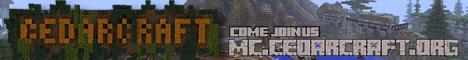 CedarCraft banner CedarCraft Minecraft server banner