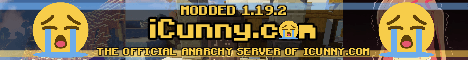 iCunny banner iCunny Minecraft server banner