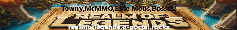 Realm of Legends banner Realm of Legends Minecraft server banner
