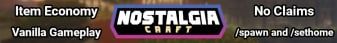 NostalgiaCraft banner NostalgiaCraft Minecraft server banner