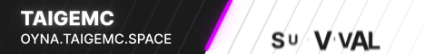 TaigeMC banner TaigeMC Minecraft server banner