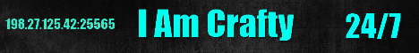I Am Crafty banner I Am Crafty Minecraft server banner