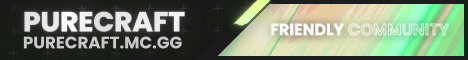 PureCraft banner PureCraft Minecraft server banner