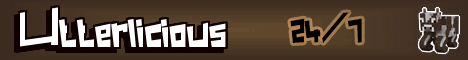 Utterlicious banner Utterlicious Minecraft server banner