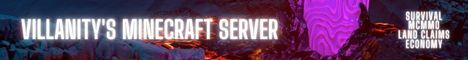 Villanity Minecraft Server banner Villanity Minecraft Server Minecraft server banner
