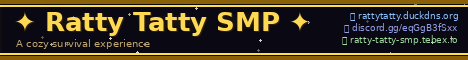 Ratty Tatty SMP banner Ratty Tatty SMP Minecraft server banner