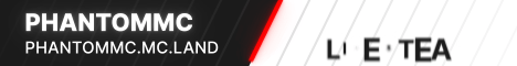 PhantomMC banner PhantomMC Minecraft server banner