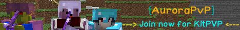 AuroraPvP banner AuroraPvP Minecraft server banner