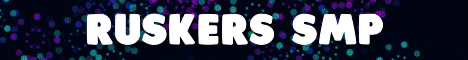Ruskers SMP banner Ruskers SMP Minecraft server banner