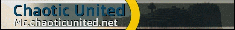 Chaotic United banner Chaotic United Minecraft server banner