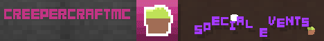 CreepercraftMC banner CreepercraftMC Minecraft server banner