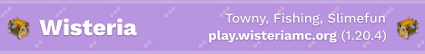 Wisteria banner Wisteria Minecraft server banner