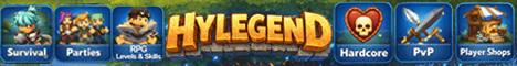 HyLegend banner HyLegend Minecraft server banner