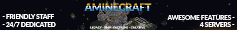 AMineCraft banner AMineCraft Minecraft server banner
