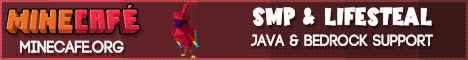 Minecafe banner Minecafe Minecraft server banner