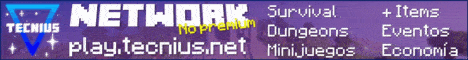 Tecnius banner Tecnius Minecraft server banner