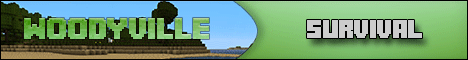 WoodyVille banner WoodyVille Minecraft server banner