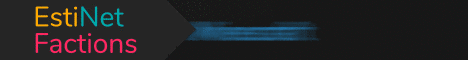 EstiNet Factions banner EstiNet Factions Minecraft server banner