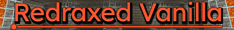 Redraxed Vanilla banner Redraxed Vanilla Minecraft server banner