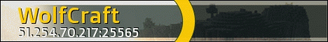 WolfCraft banner WolfCraft Minecraft server banner