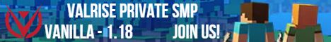 Valrise SMP banner Valrise SMP Minecraft server banner