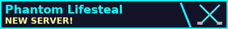 Phantom Lifesteal banner Phantom Lifesteal Minecraft server banner