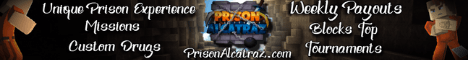 Prison Alcatraz banner Prison Alcatraz Minecraft server banner