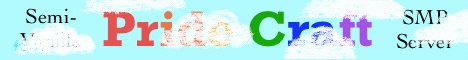 PrideCraft banner PrideCraft Minecraft server banner
